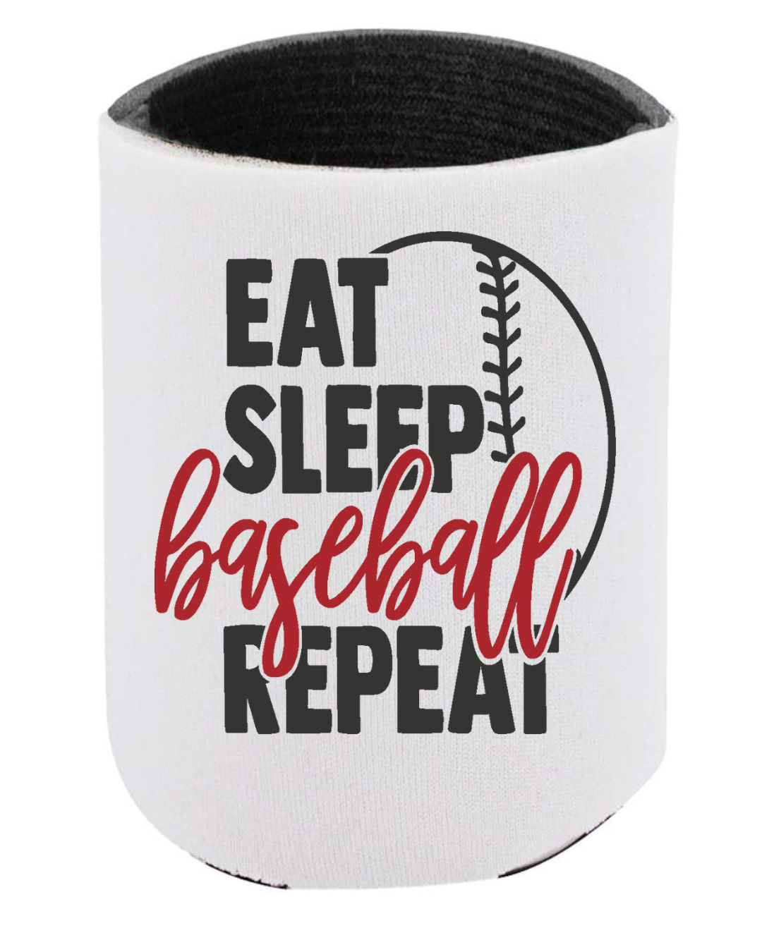 Eat Sleep Baseball Repeat Koozie