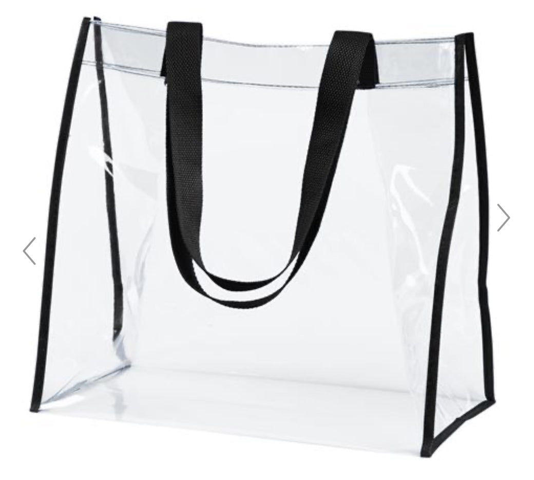 Clear Tote/cross Body Logo Purse