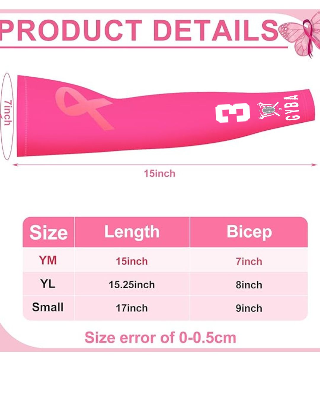 GYBA Pink Out Sleeve