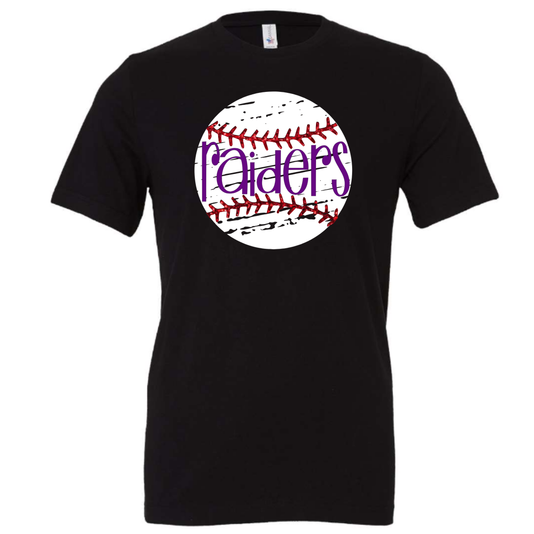 Raiders Distressed Baseball