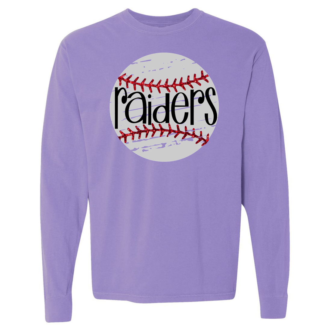 Raiders Distressed Baseball