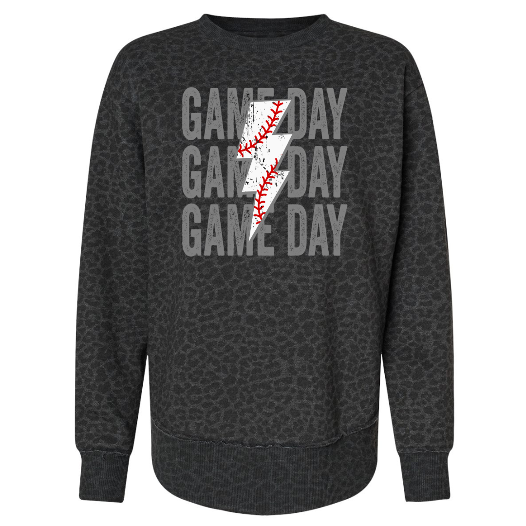 Game Day Baseball Lightening Bolt