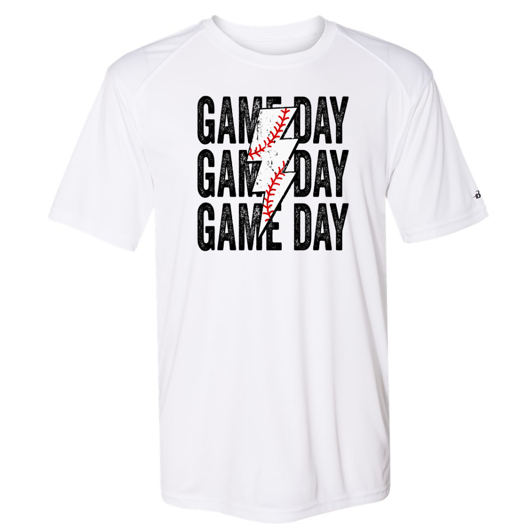 Game Day Baseball Lightening Bolt
