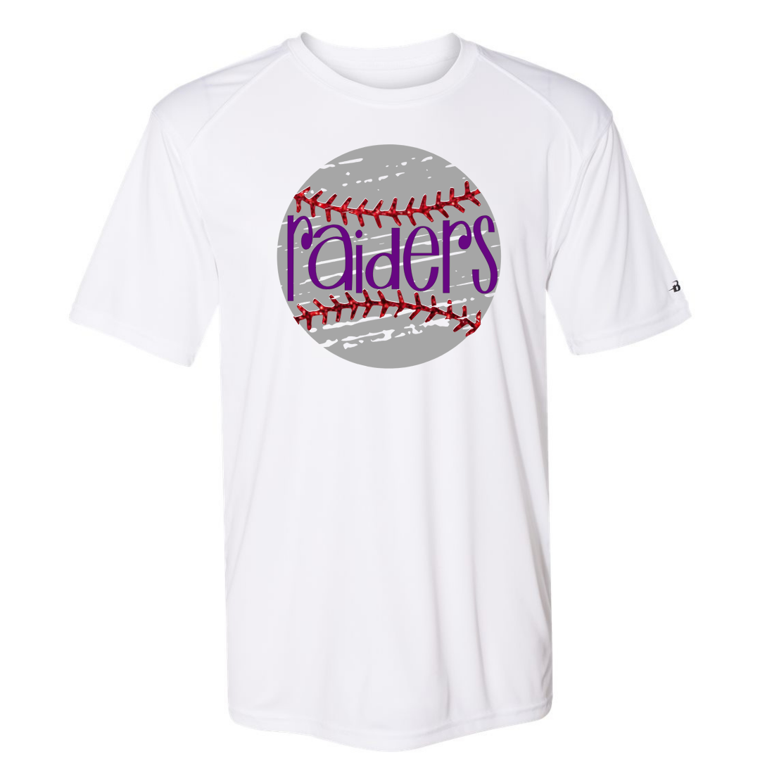 Raiders Distressed Baseball