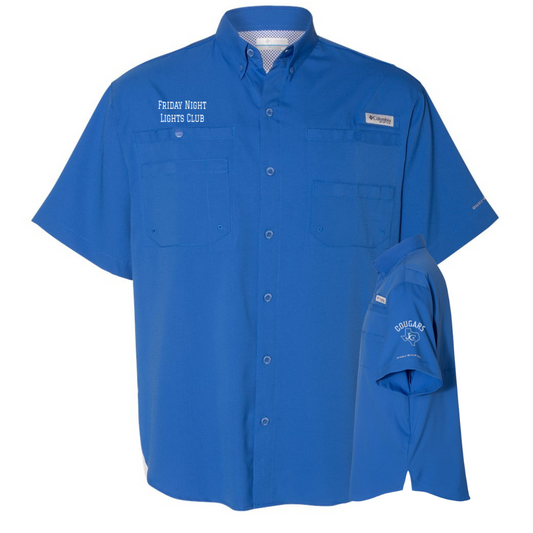 Friday night lights blue button up