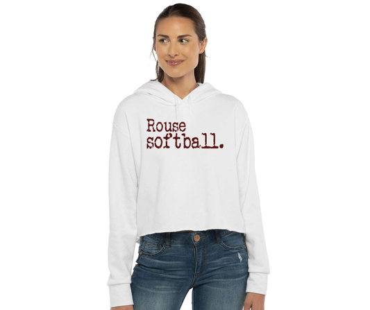 Rouse Softball Crop Hoodie