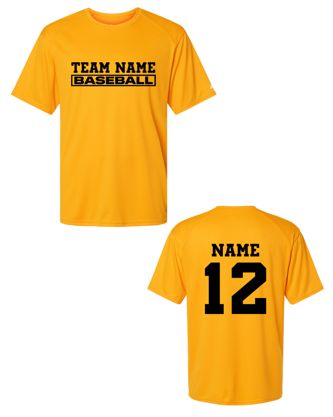 Team Name Baseball Stacked
