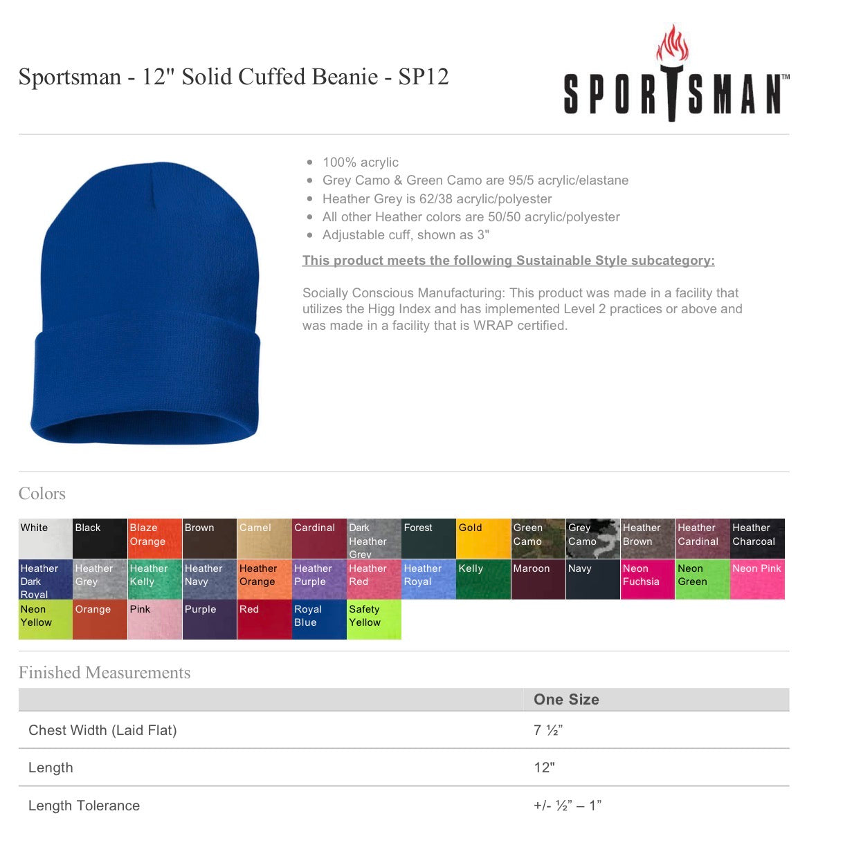 Custom Team Name Embroidered Beanie
