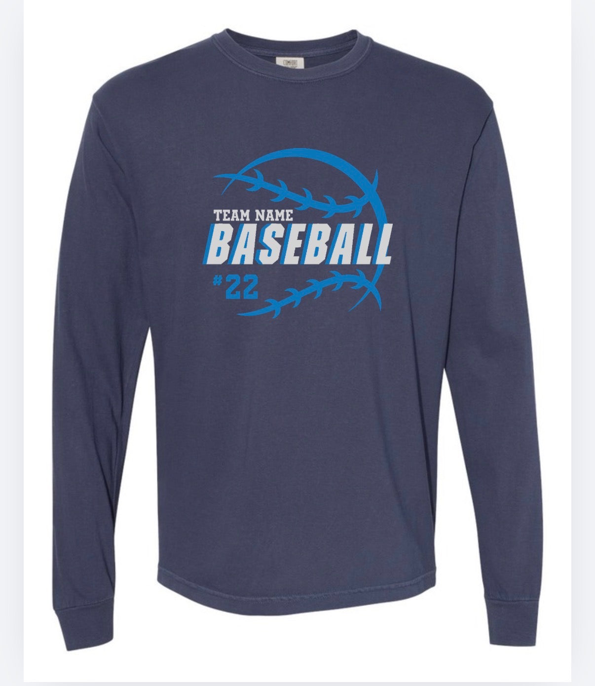 Stitched Circle Baseball Team Name