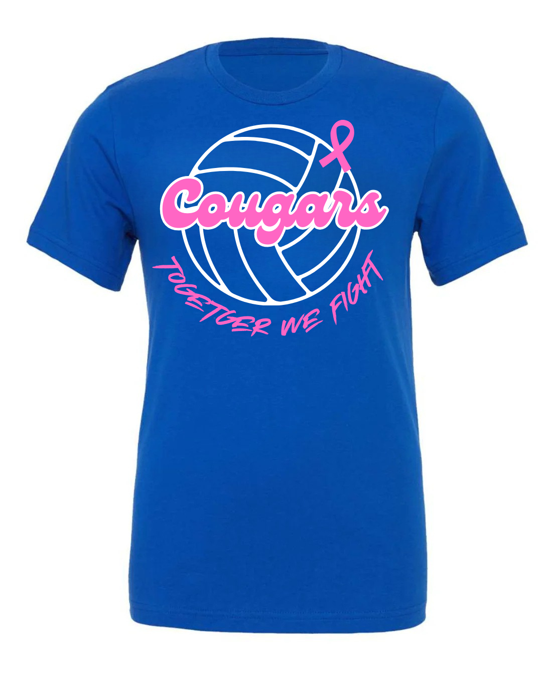 Cougars Volleyball Together we Fight-PINK OUT