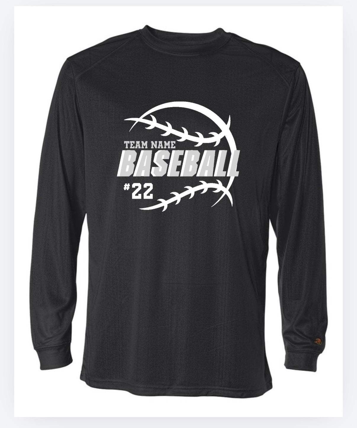 Stitched Circle Baseball Team Name