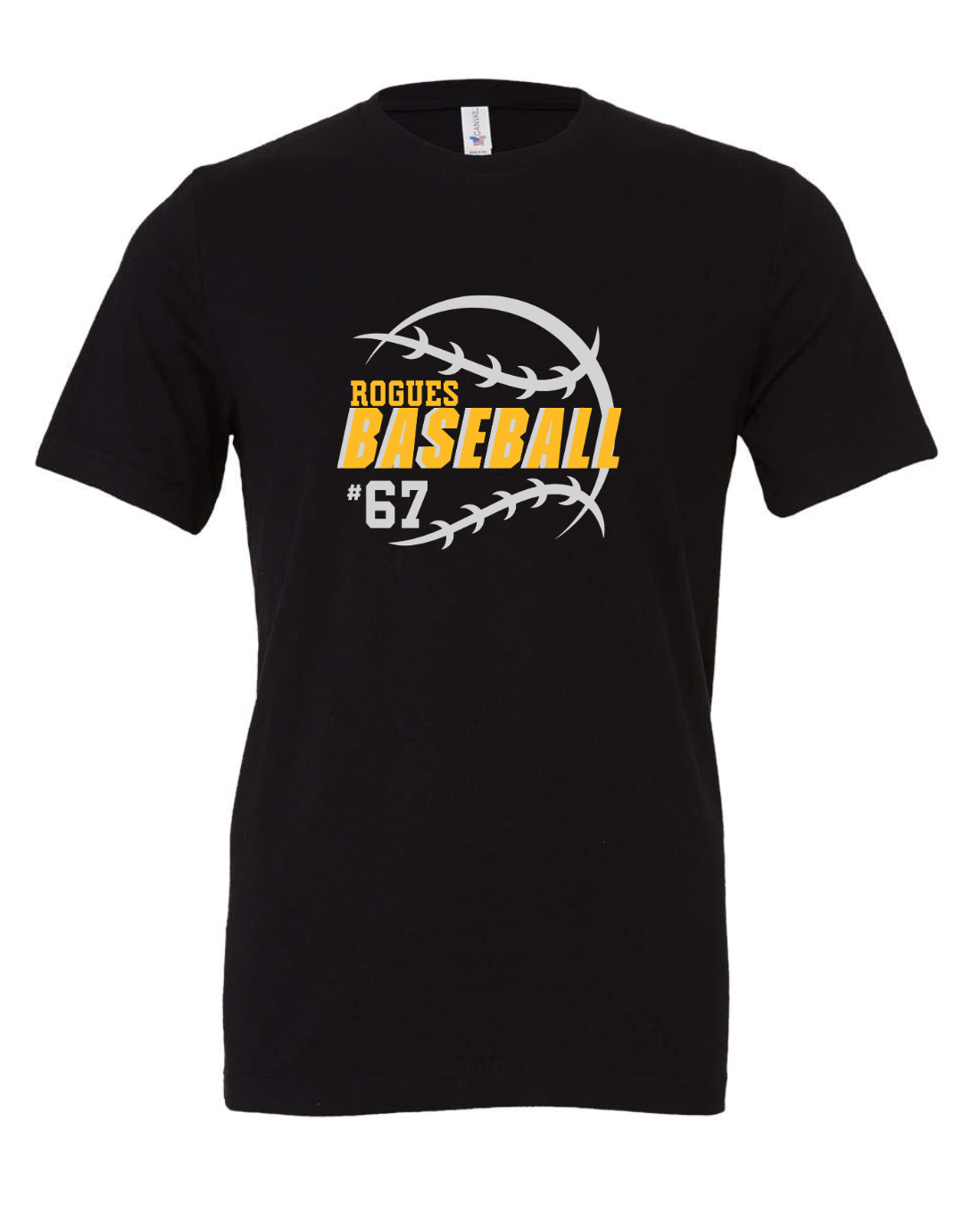 Stitched Circle Baseball Team Name