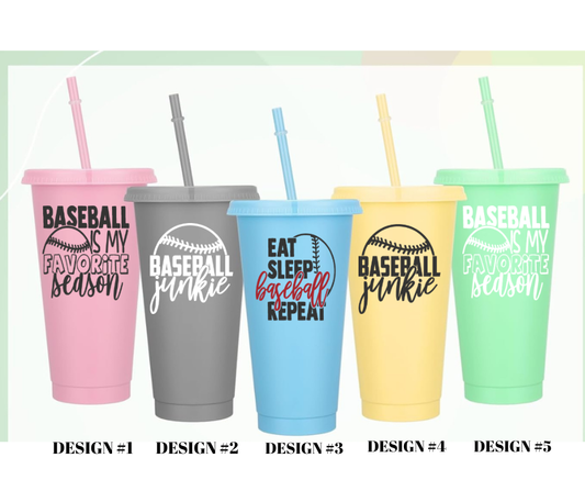 Baseball 24oz Cups