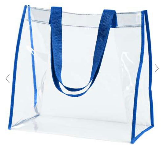 Clear Tote/cross Body Logo Purse