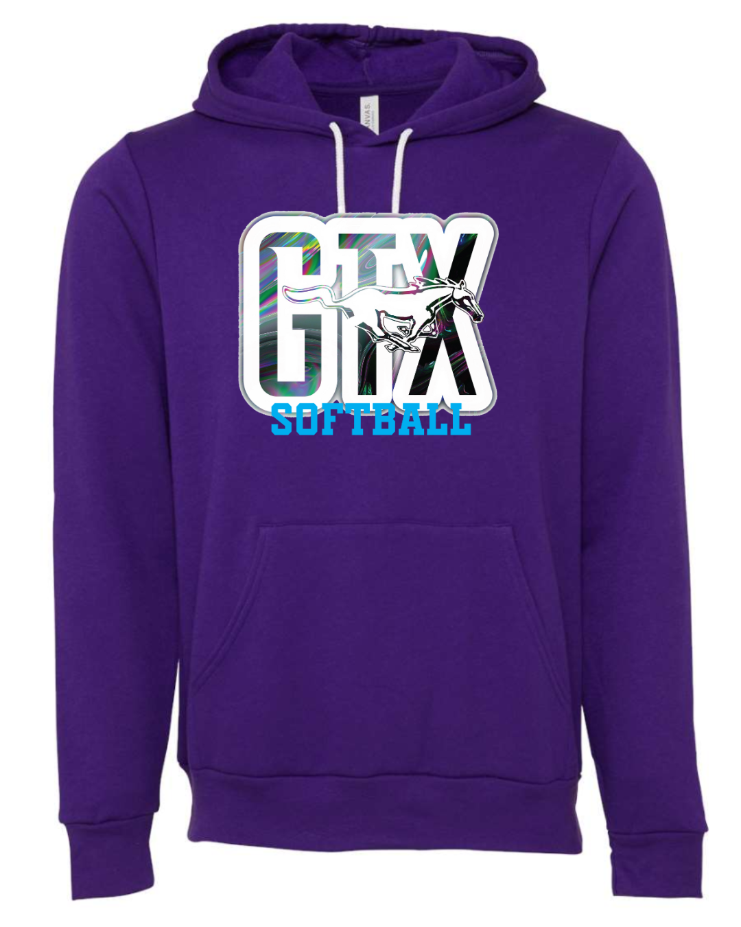 Mustangs Softball-Blockletter